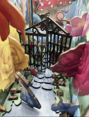 Alice's World DIY Book Nook Kit, a miniature house puzzles inspired by Alice in Wonderland, perfect for DIY lovers, dollhouse collectors, bookshelf insert decor, or gifting for a wonderland fans