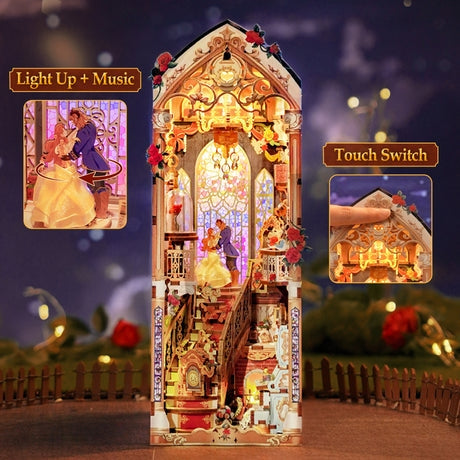 Book Nook with touch activated lighting design