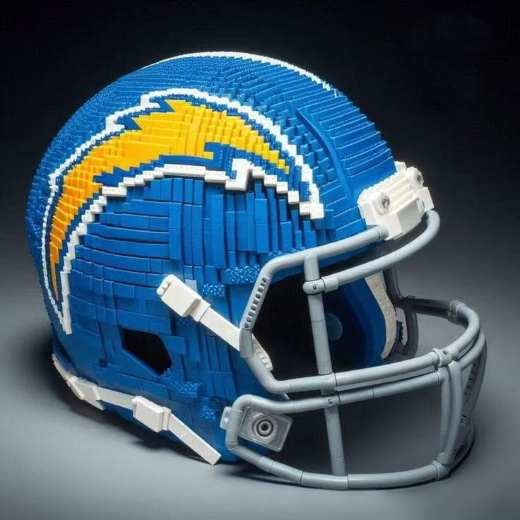 Building Blocks Football Helmet Sets for NFL Fans