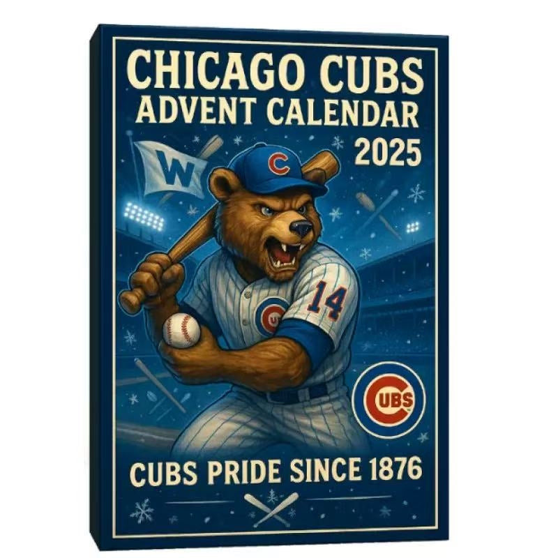 Chicago Cubs Gift Box Advent Calendar 2025 2D Acrylic Mini Figures Surprise Box