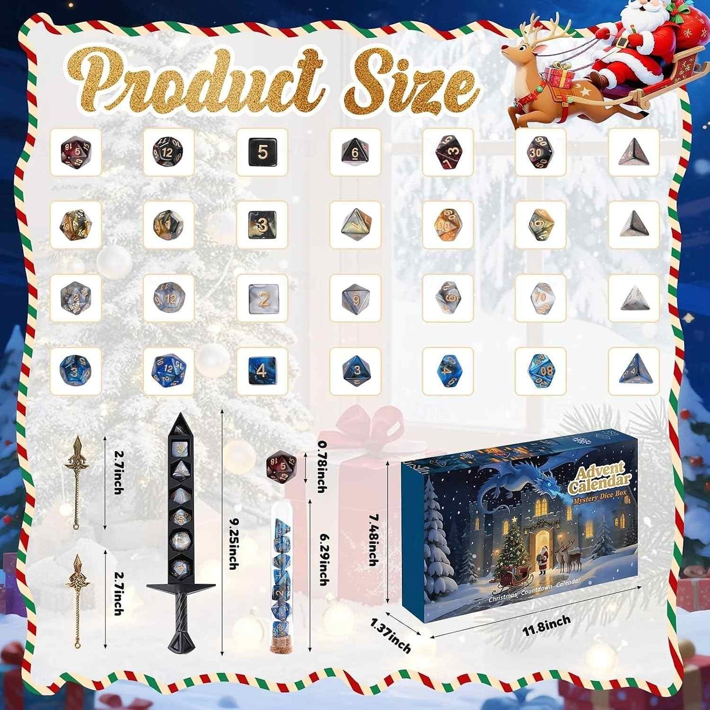 DND Dice Set Vacation Advent Calendar