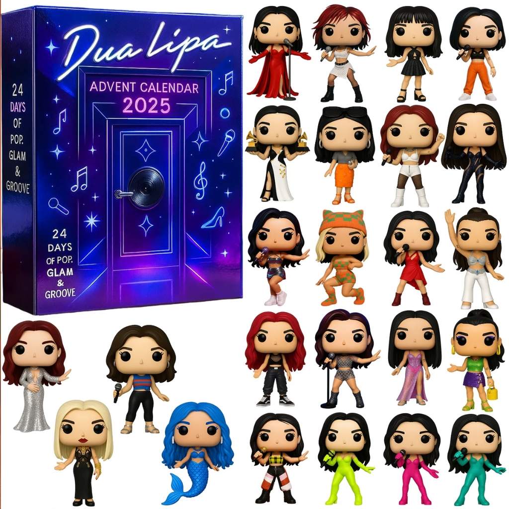 Dua Lipa 2025 Advent Calendar with figurines