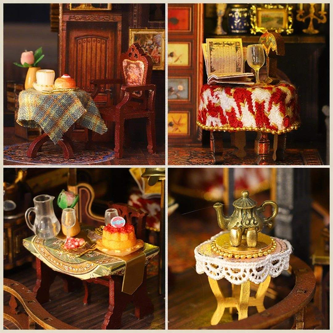 image displaying the interior miniature scenarios of Edinburgh Castle DIY Miniature House