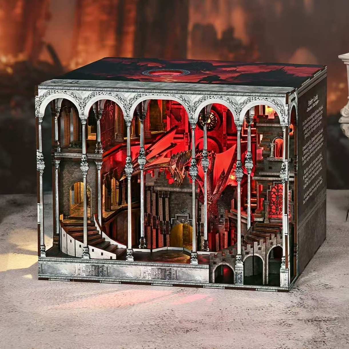 Ember Dragon Castle DIY Book Nook | Max Version