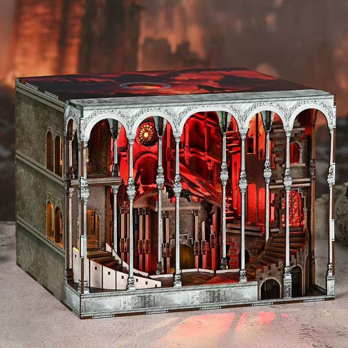 Ember Dragon Castle DIY Book Nook | Max Version