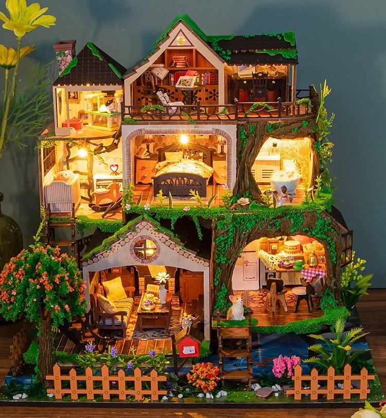 image displaying the front side of Fairy Tale Forest Miniature House