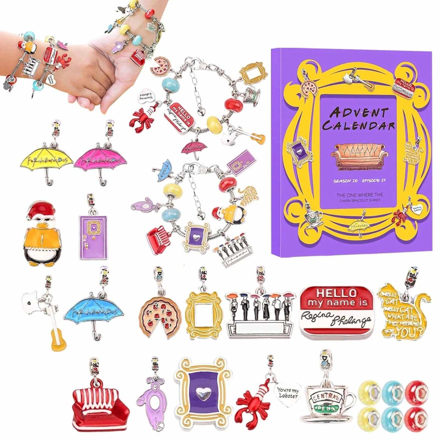 Friends Advent Calendar – Charm Bracelet Kit