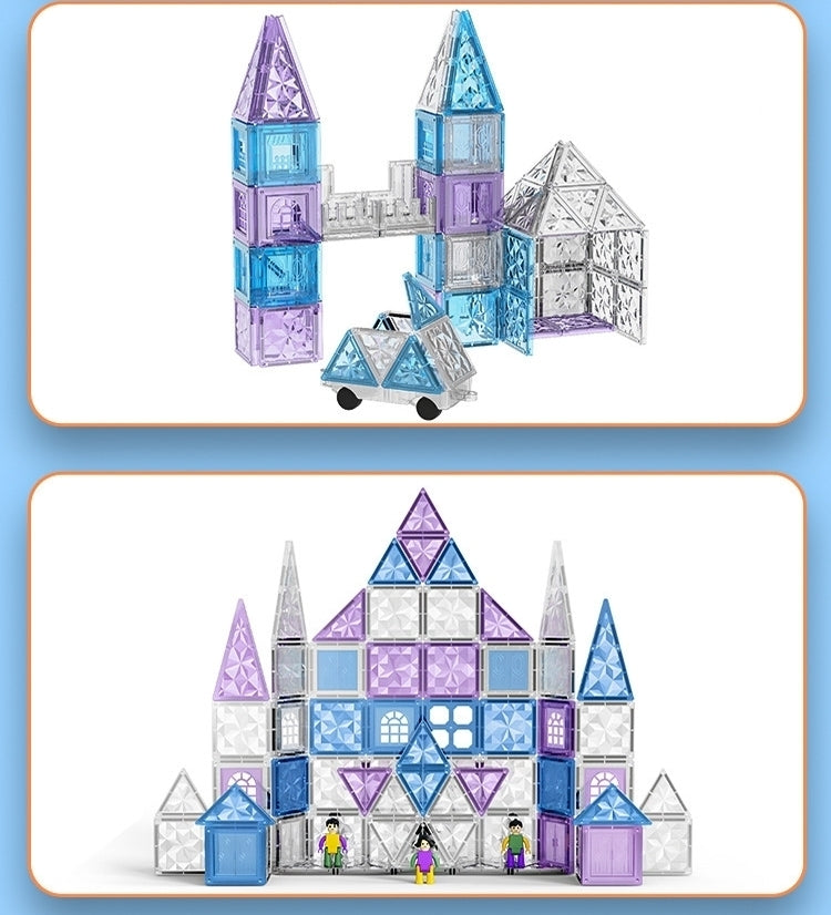 Frozen Wonderland Magnetic Tile Building Set