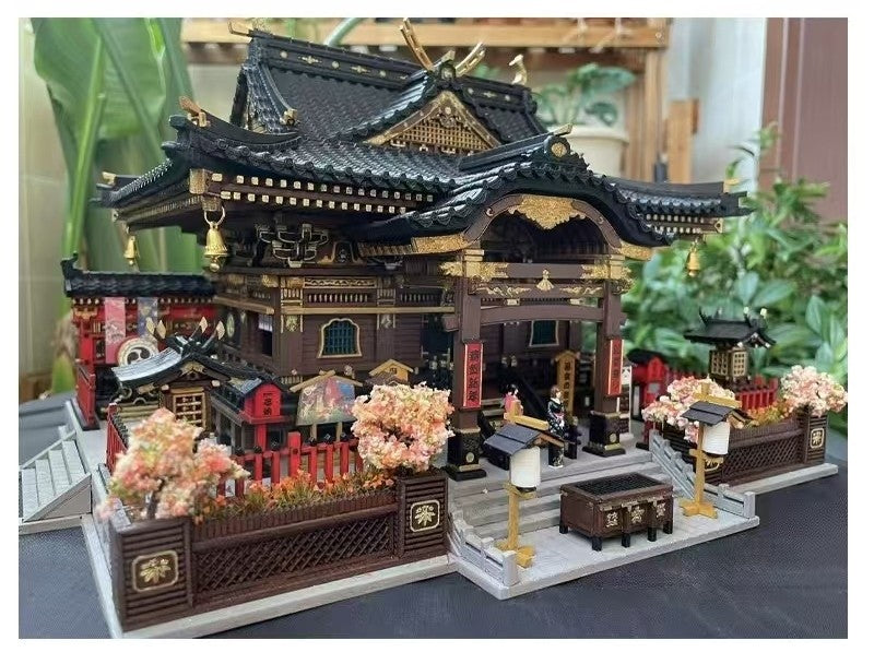 image displaying the main hall of Japanese Hakurei Shinto Shrine DIY Miniature House Kit