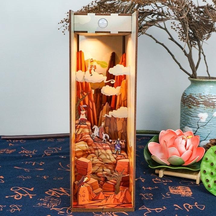 Journey to the west - diy book nook kit - bookself insert decor dioama miniature kit