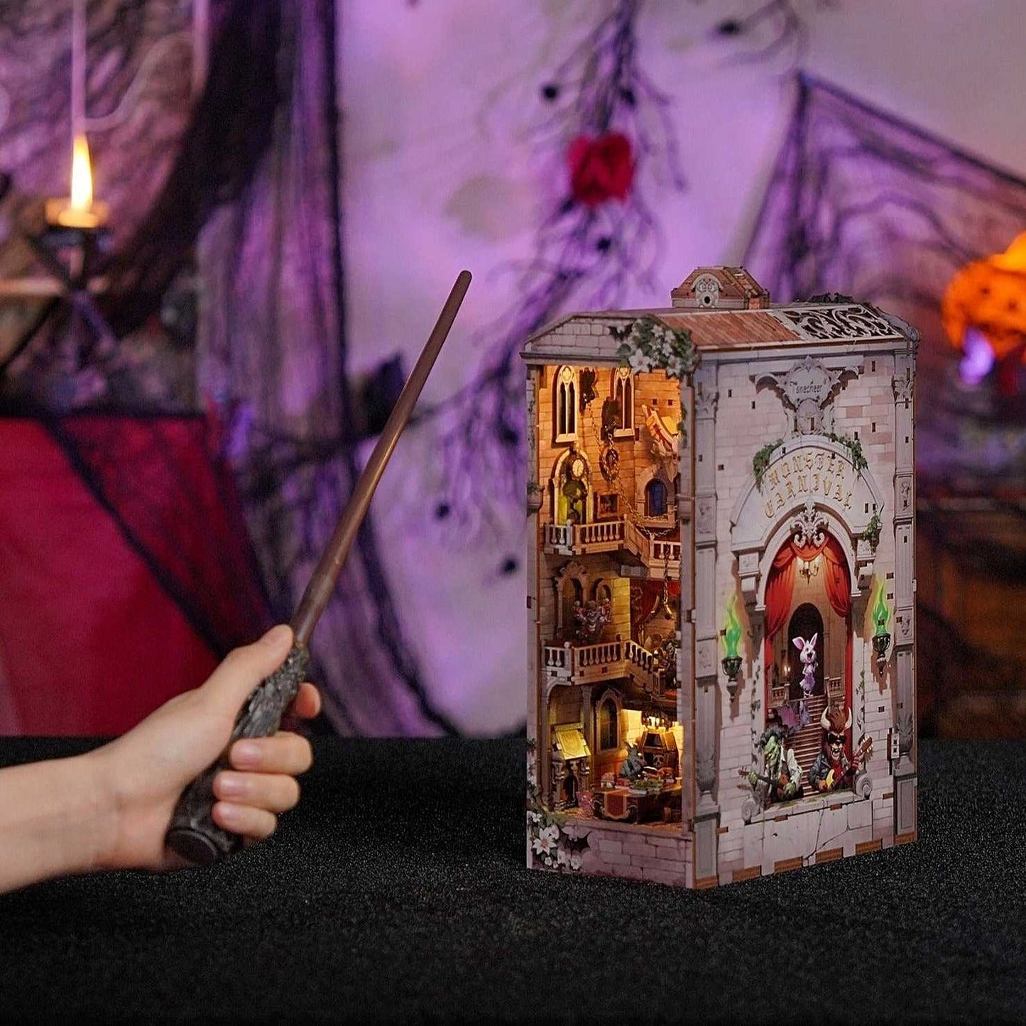 Monster Carnival DIY Book Nook Shelf Insert