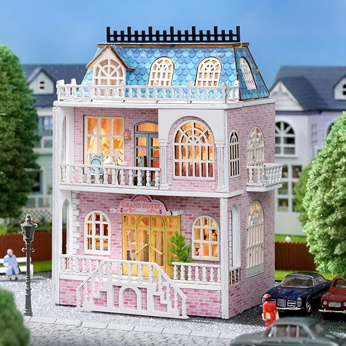 Mini Romantic Castle DIY Miniature House Kit