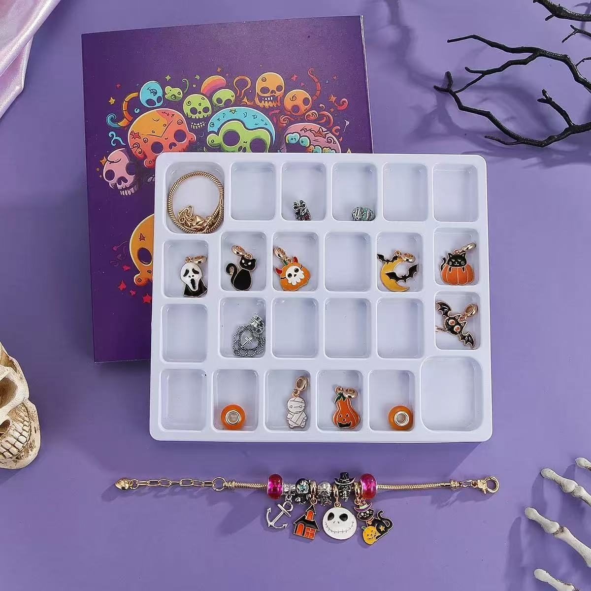 Skull Halloween DIY Jewelry Set Advent Calendar