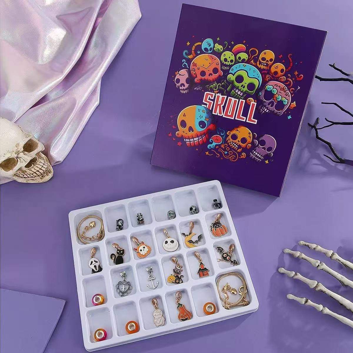 Skull Halloween DIY Jewelry Set Advent Calendar