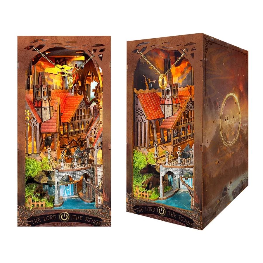 front and side view of
Spirit Valley of the Magic Ring DIY Book Nook Kit