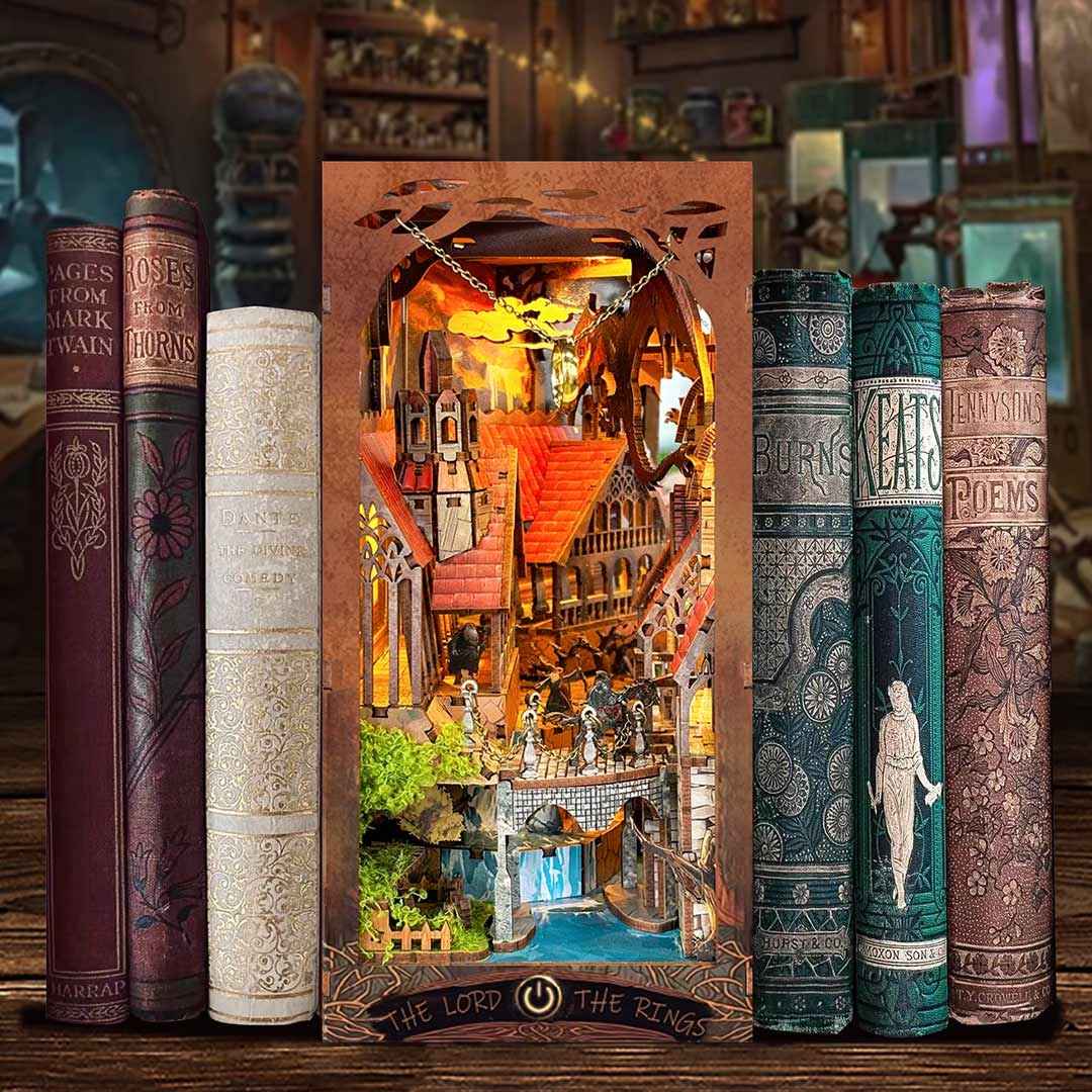 close-up of
Spirit Valley of the Magic Ring DIY Book Nook Kit