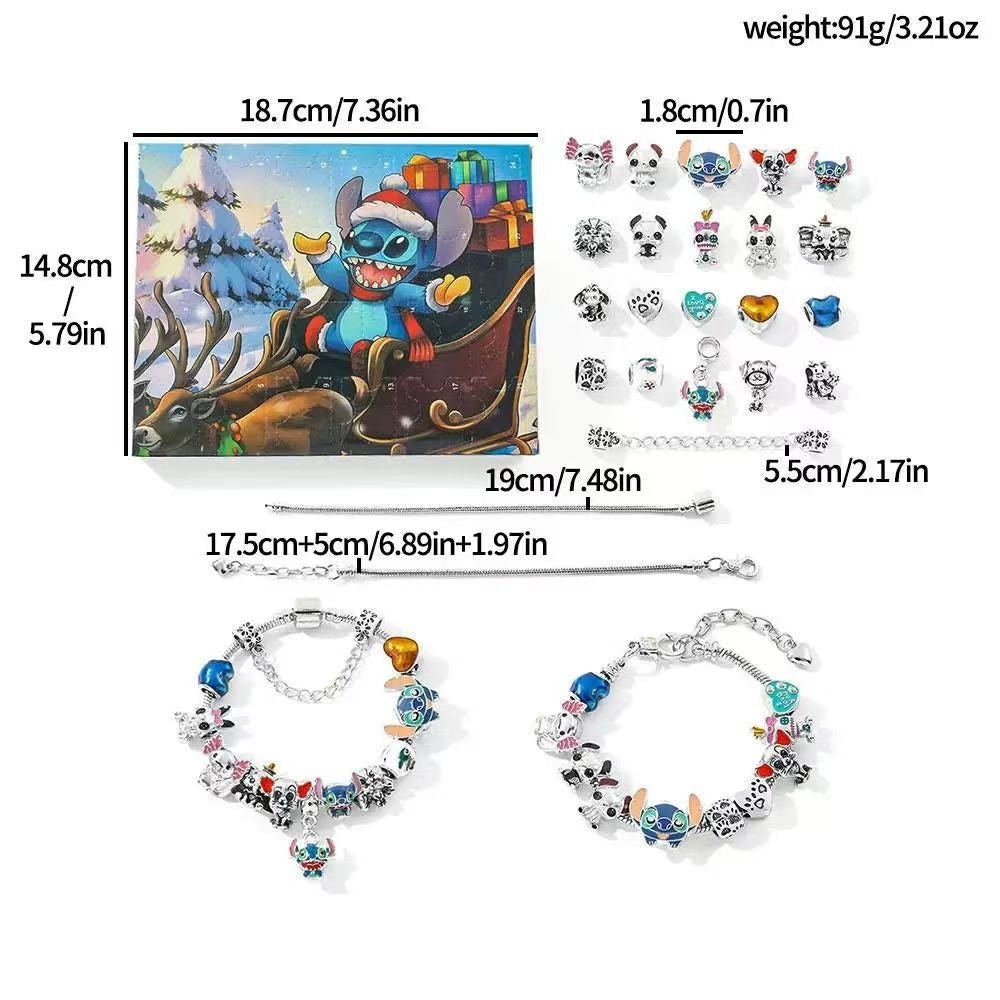 Stitch DIY Charms Jewelry Set Advent Calendar for Kids
