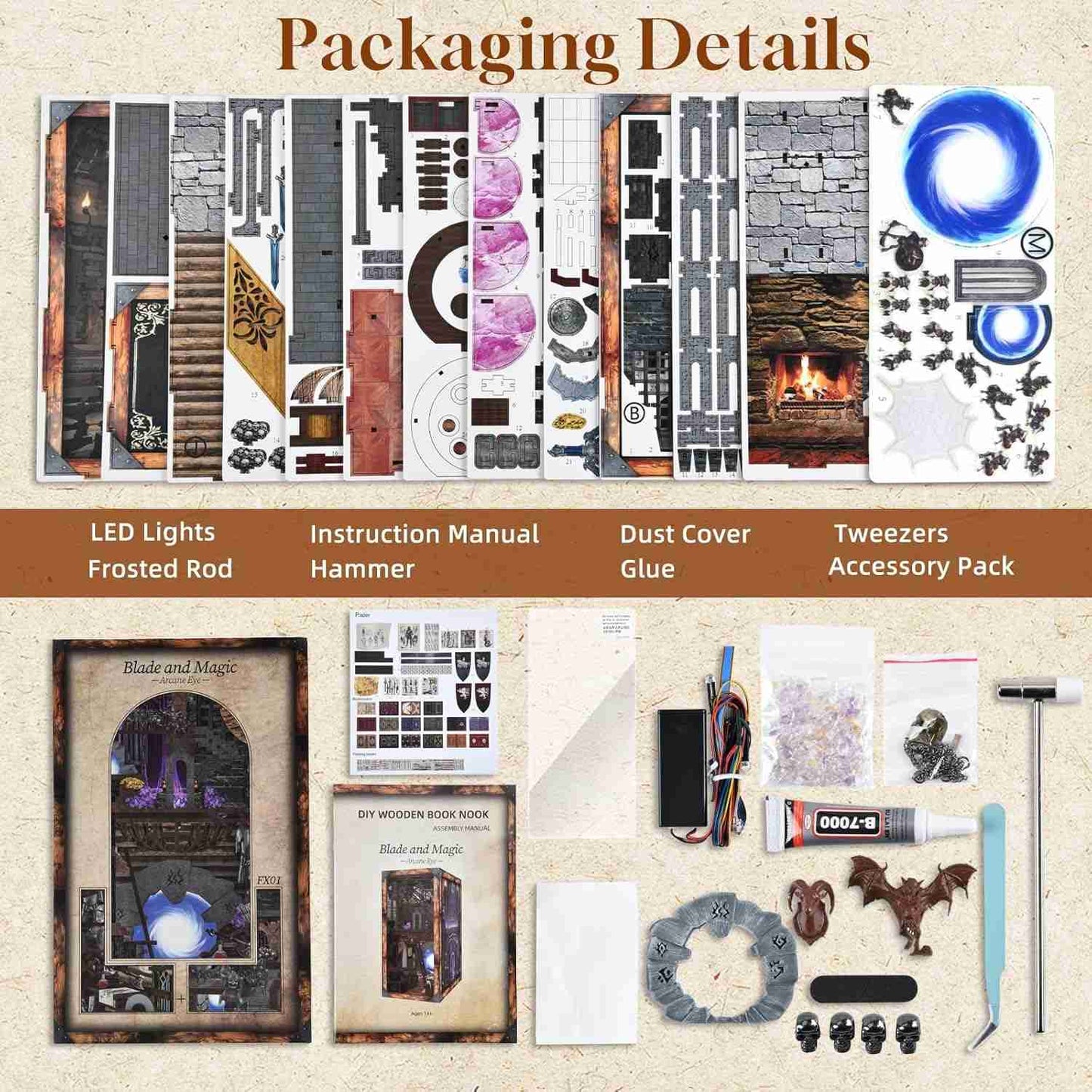 Sword and Magic DIY Book Nook Kit