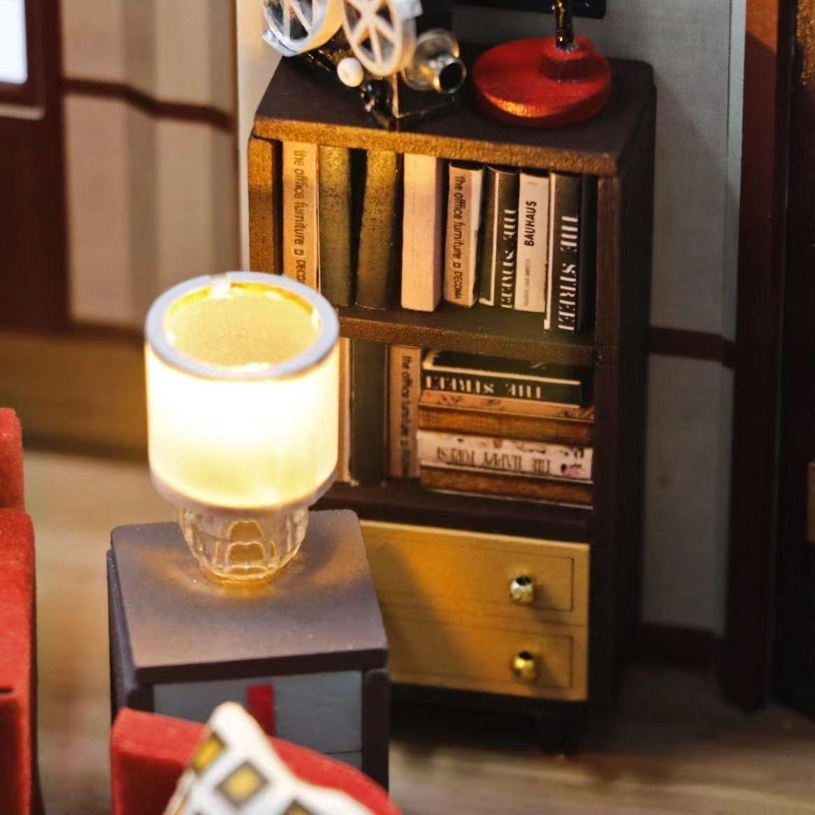 Ted's Apartment DIY Dollhouse Kit, a miniature house crafts inspired by the TV show "How I Met Your Mother", perfect for model building lovers, dollhouse collectors, home decor, A great DIY project for "How I Met Your Mother" fans.