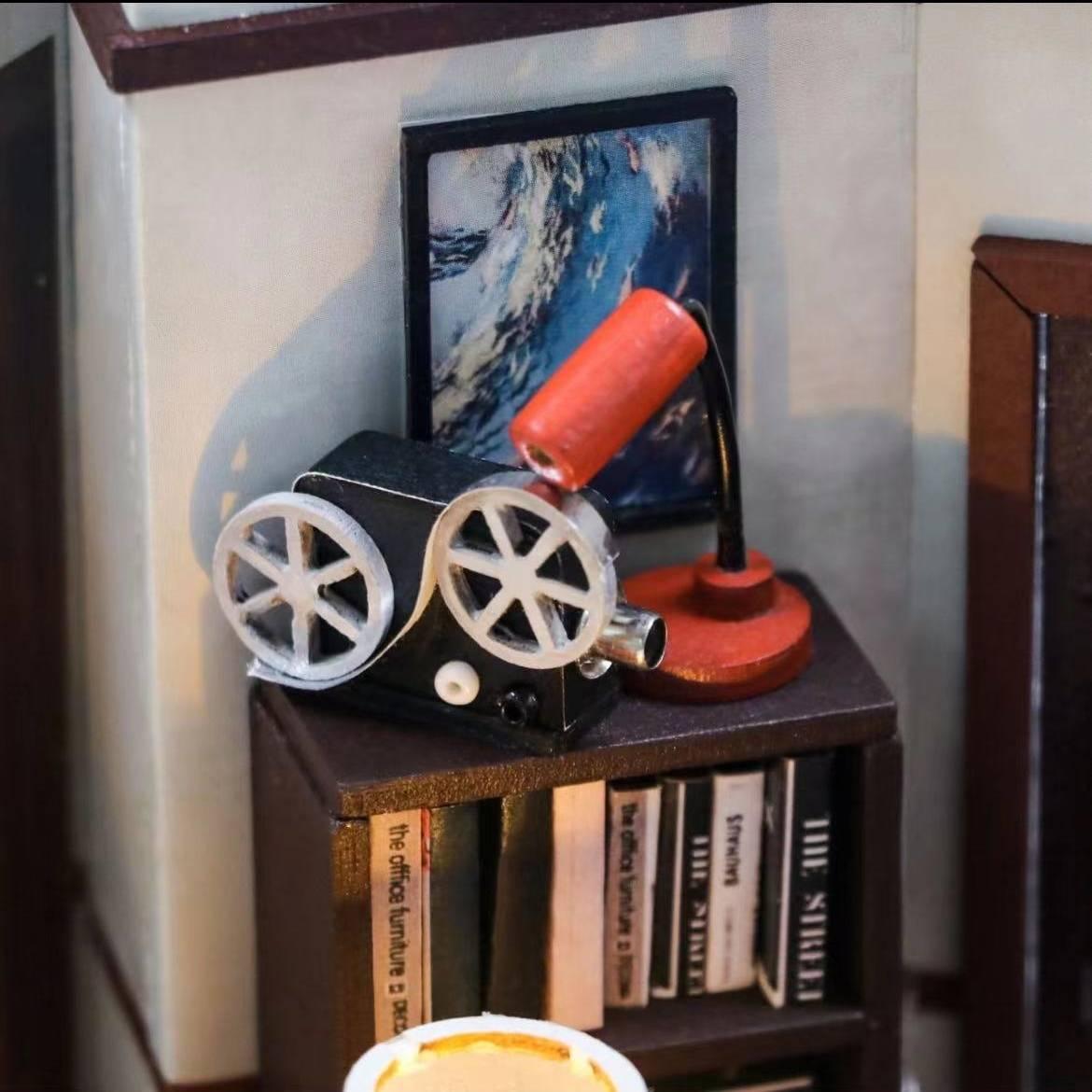 Ted's Apartment DIY Dollhouse Kit, a miniature house crafts inspired by the TV show "How I Met Your Mother", perfect for model building lovers, dollhouse collectors, home decor, A great DIY project for "How I Met Your Mother" fans.
