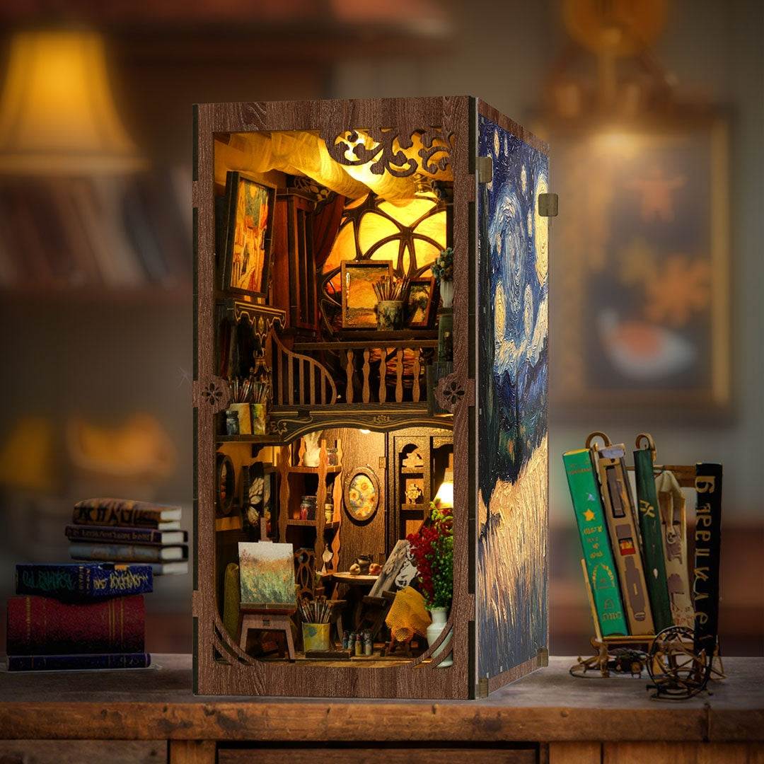image displaying the Van Gogh Studio Book Nook as a home decor