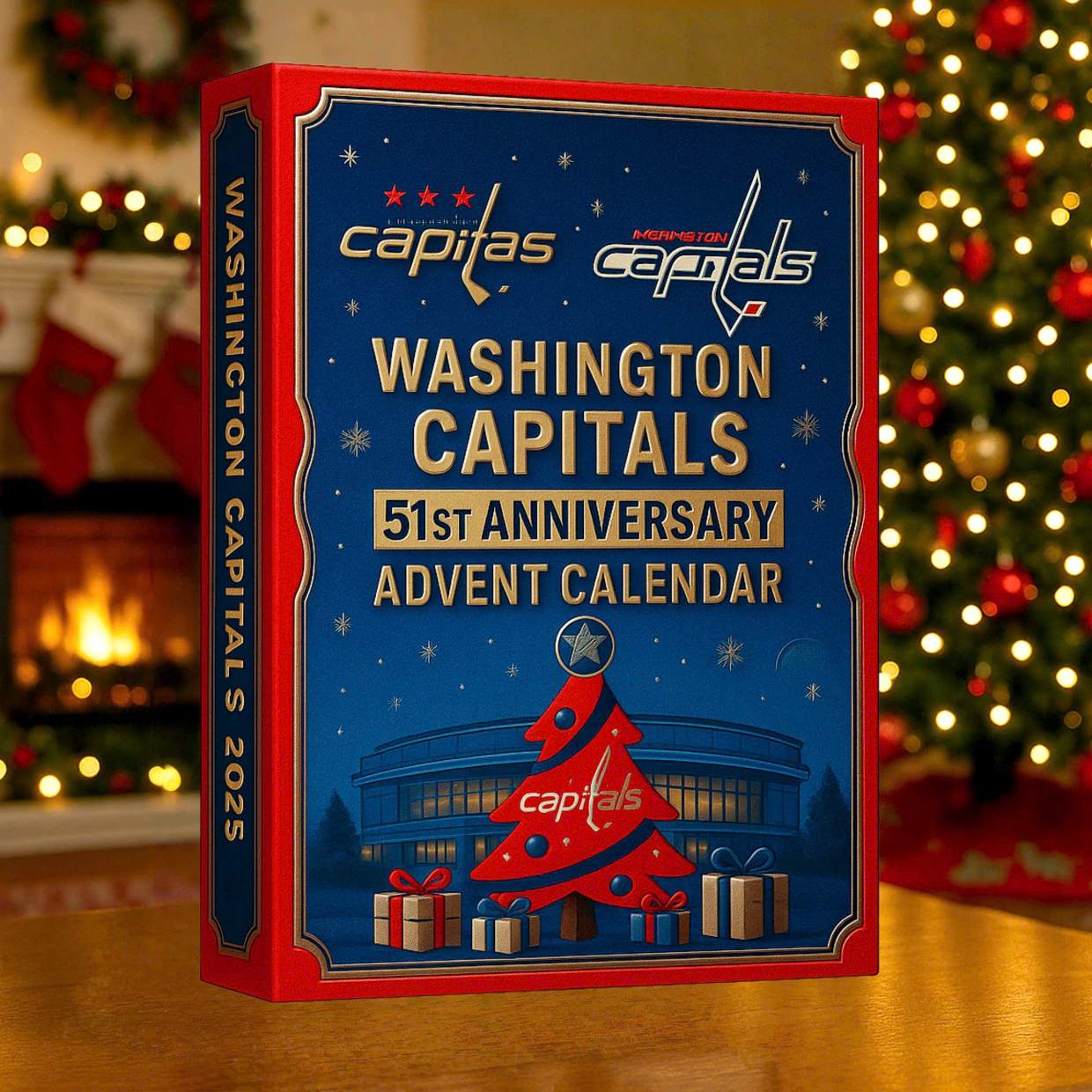 Washington Capitals 51st Anniversary Advent Calendar 2D Acrylic Mini Figures Surprise Box