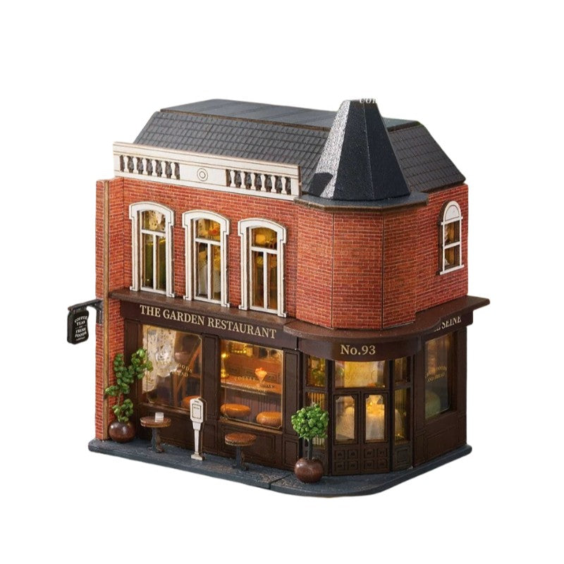 exterior of Mini Corner Restaurant DIY Miniature house kit