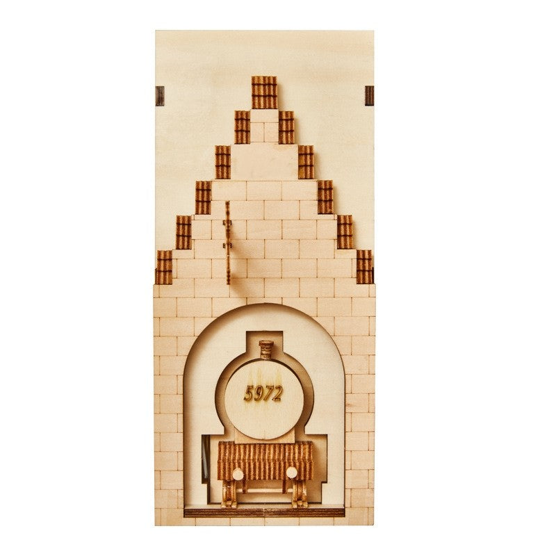 Hogsmeade Village Harry Potter Diagon Alley DIY Book Nook Kit - Bookshelf Insert Diorma - Miniature Crafts - back