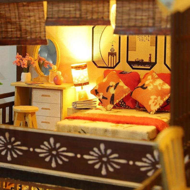 Spring Courtyard - Japanese House- DIY Miniature Dollhouse Kit - Tonecheer