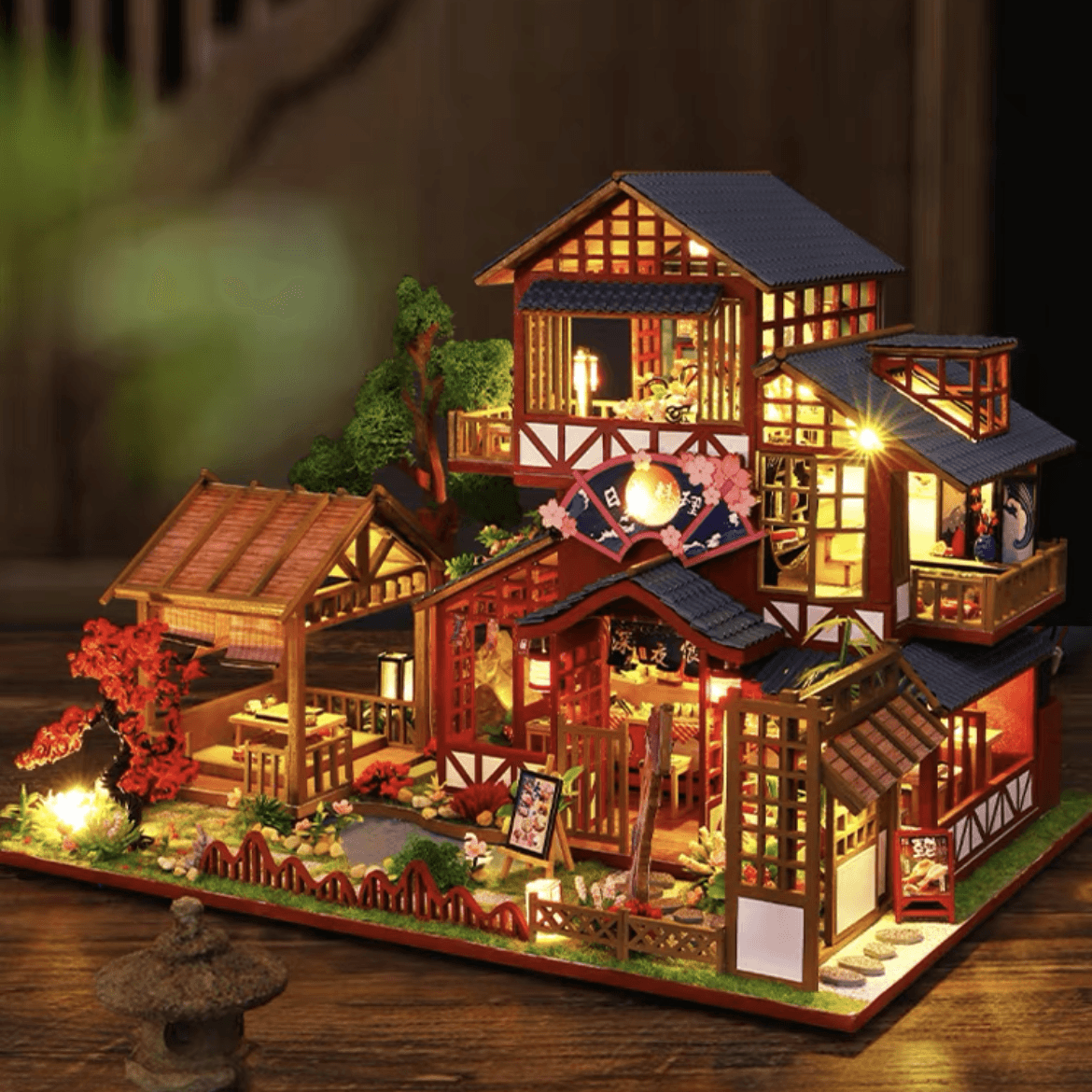 diy japanese style house miniature dollhouse