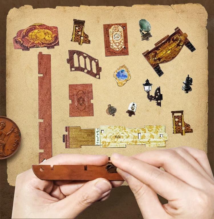 Magic Book House Diy Wooden Book Nook Kit - Assembly