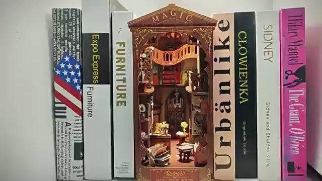 Magic Book House Diy Wooden Book Nook Kit