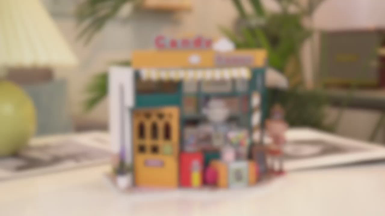 candy house diy miniature dollhouse kit assembly