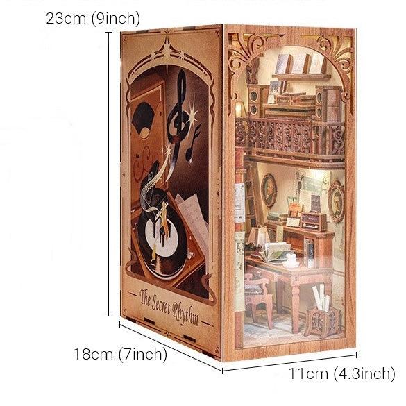 Secret Rhythm Music Themed Diy Book Nook Kit - Shelf Inert Diorama - Miniature Crafts