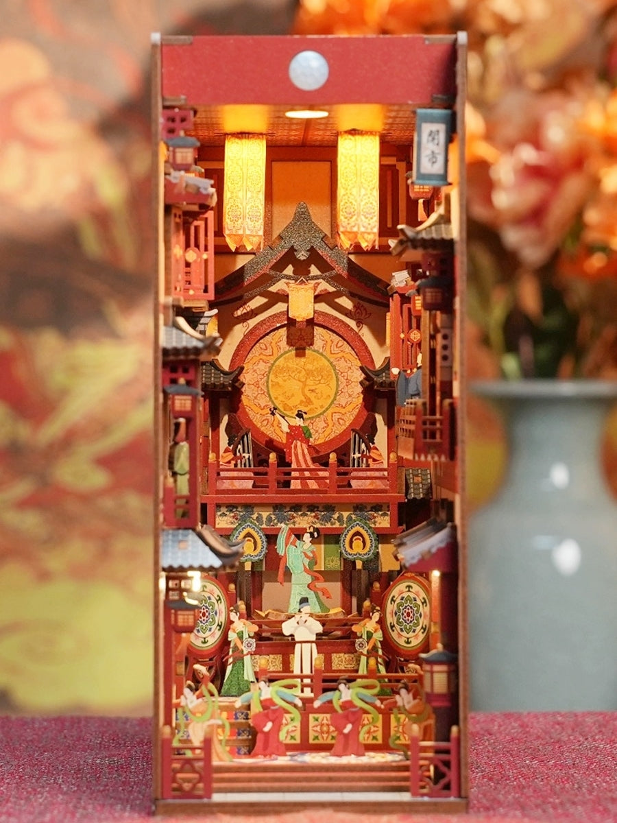 Tang Dynasty - Chang'an - Ancient China inspired diy book nook kit - shelf insert diorama - miniature crafts