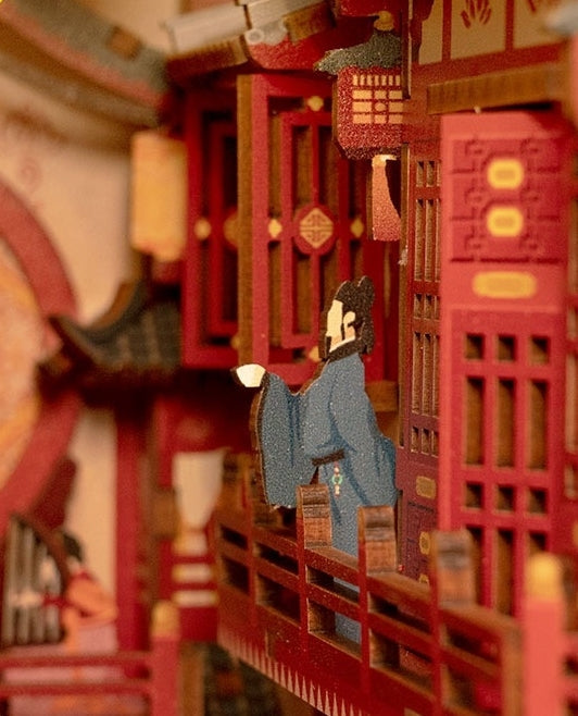 Tang Dynasty - Chang'an - Ancient China inspired diy book nook kit - shelf insert diorama - miniature crafts - details