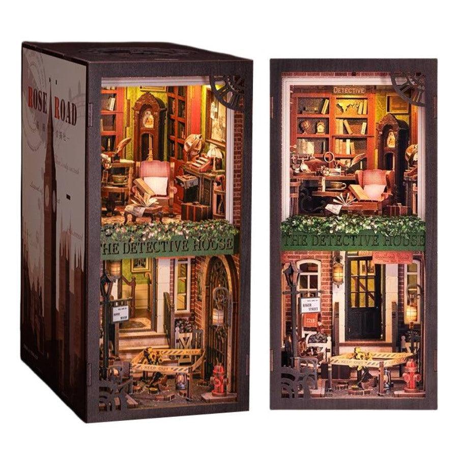 Rose Detective Agency DIY Book Nook Kit - Bookshelf Insert Diorama - 3D  Wooden Bookends – DIYSLAND