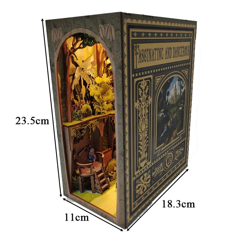 Wizard of Oz Inspired | DIY Book Nook Kit | 3D Wooden Puzzles | Bookshelf Decor Insert Diorama | Miniature Crafts