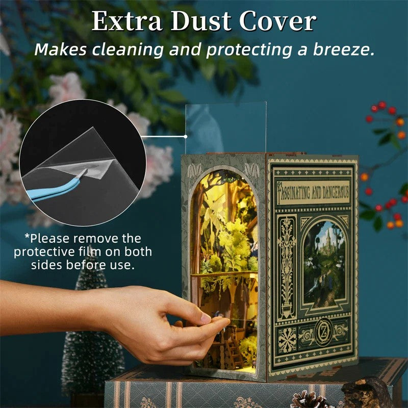 Wizard of Oz Inspired | DIY Book Nook Kit | 3D Wooden Puzzles | Bookshelf Decor Insert Diorama | Miniature Crafts