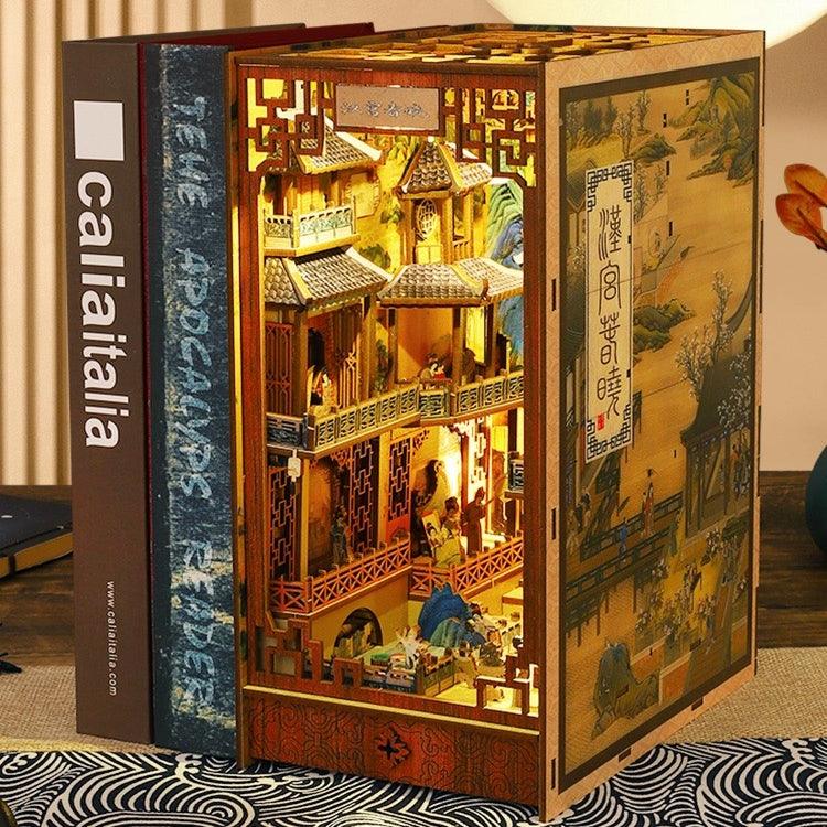Step into Ancient China: Spring Dawn in the Han Palace DIY Book Nook Kit - Tonecheer