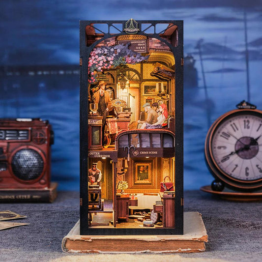 Immersive Crime-solving: Train Mystery Case DIY Book Nook
