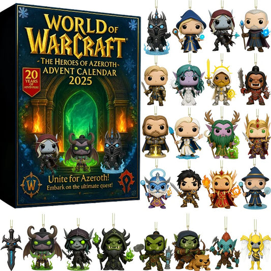 World of Warcraft advent calendar with character figurines 