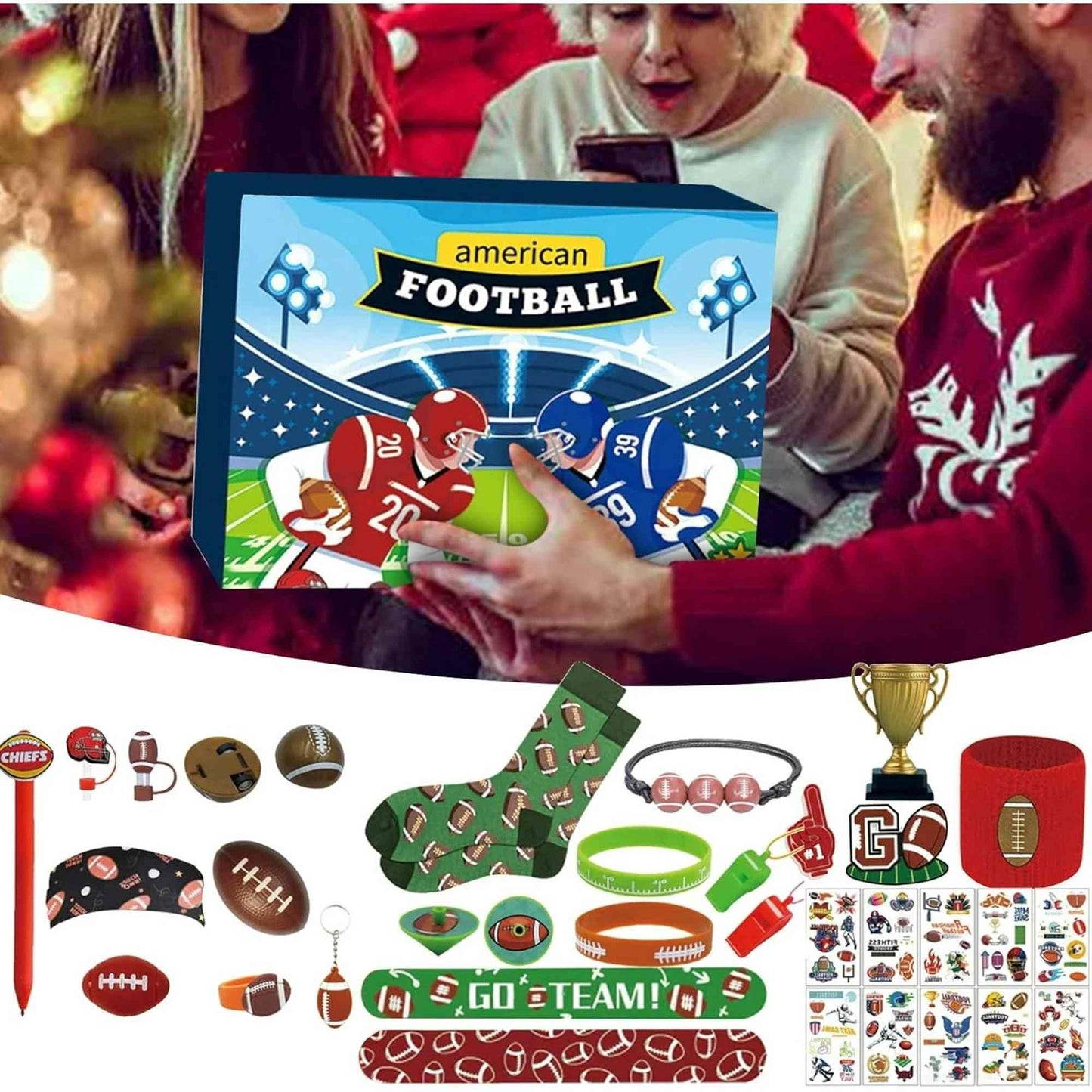 American Football Party Favors Advent Calendar