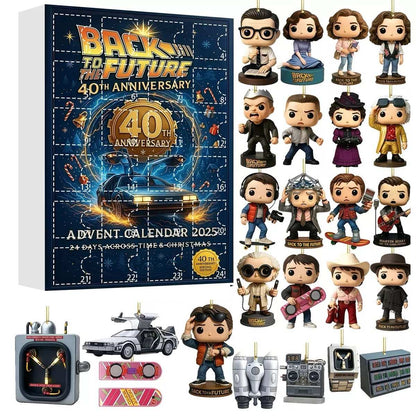 Back to the Future 40th Anniversary Advent Calendar with figures and props