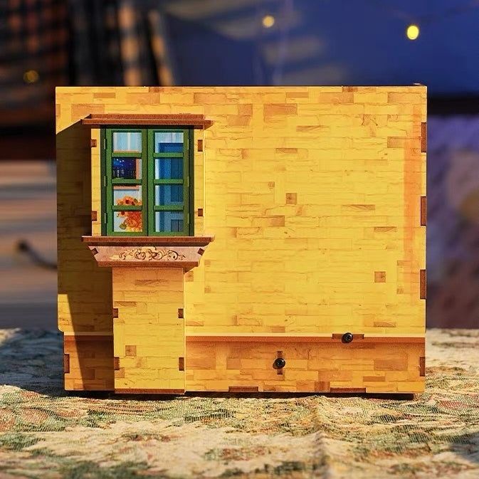 Vincent Van Gogh Bedroom in Arles DIY Miniature House Kit | Dollhouse | 3D Wooden Puzzles