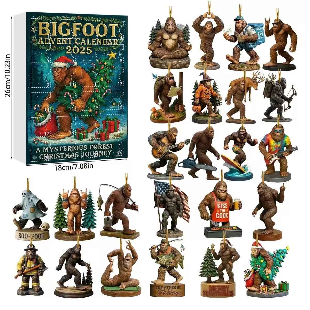 Bigfoot Advent Calendar  - A Mysterious Forest Christmas Journey