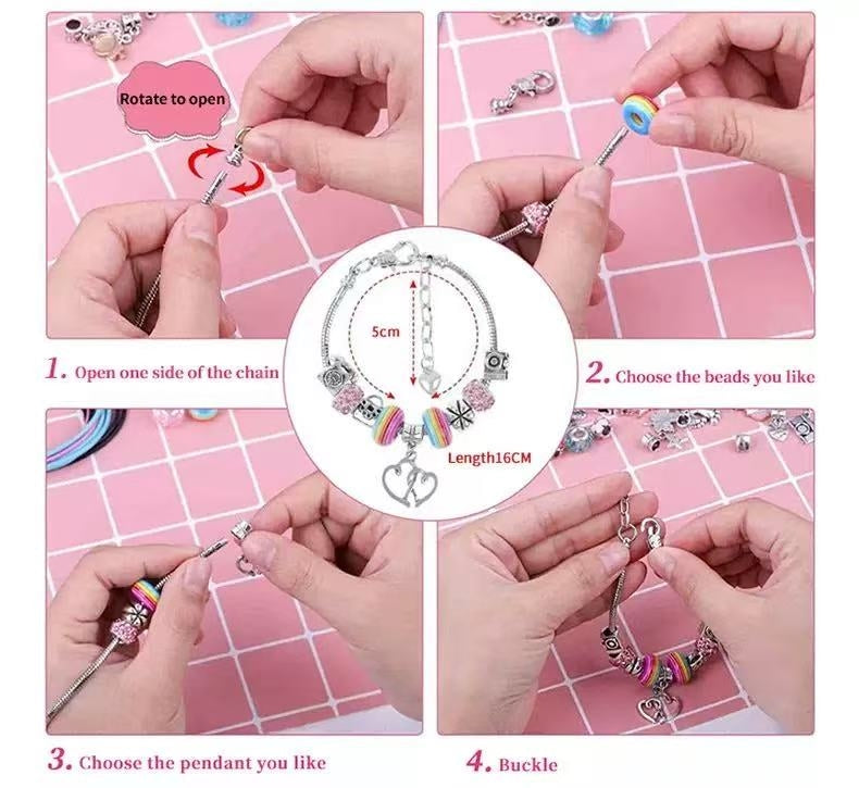 Blue Snowflake Christmas Advent Calendar Bracelet Set 2025