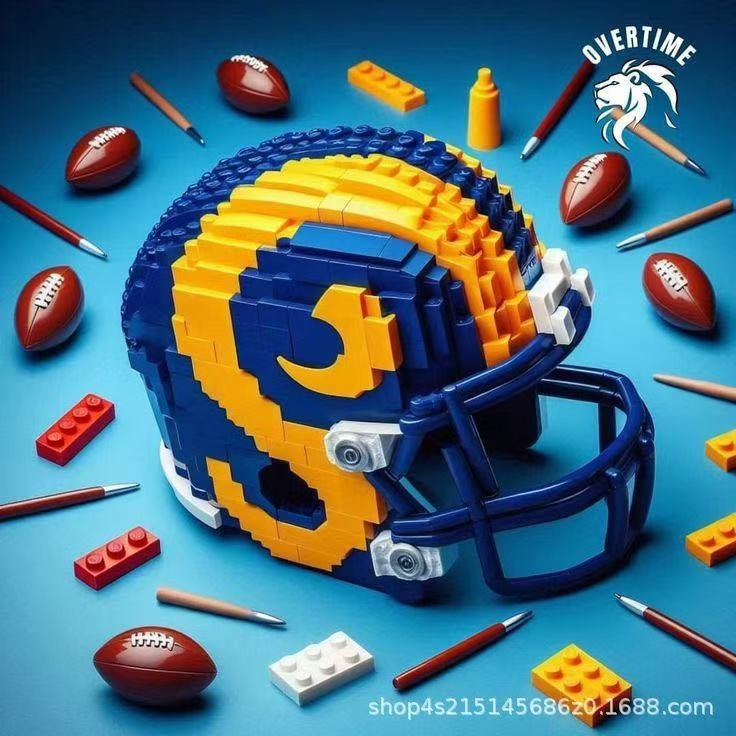 Building Blocks Football Helmet Sets for NFL Fans