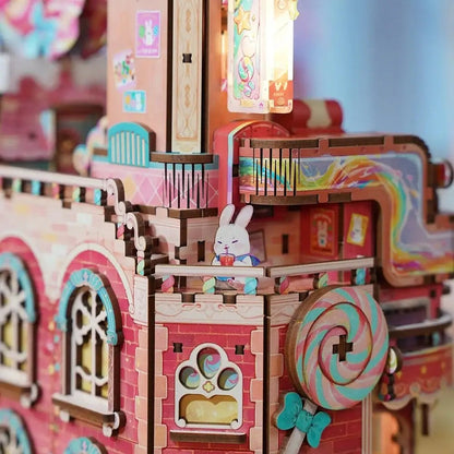 Candy Workshop DIY Miniature House Kit | 3D Motion Model Puzzle