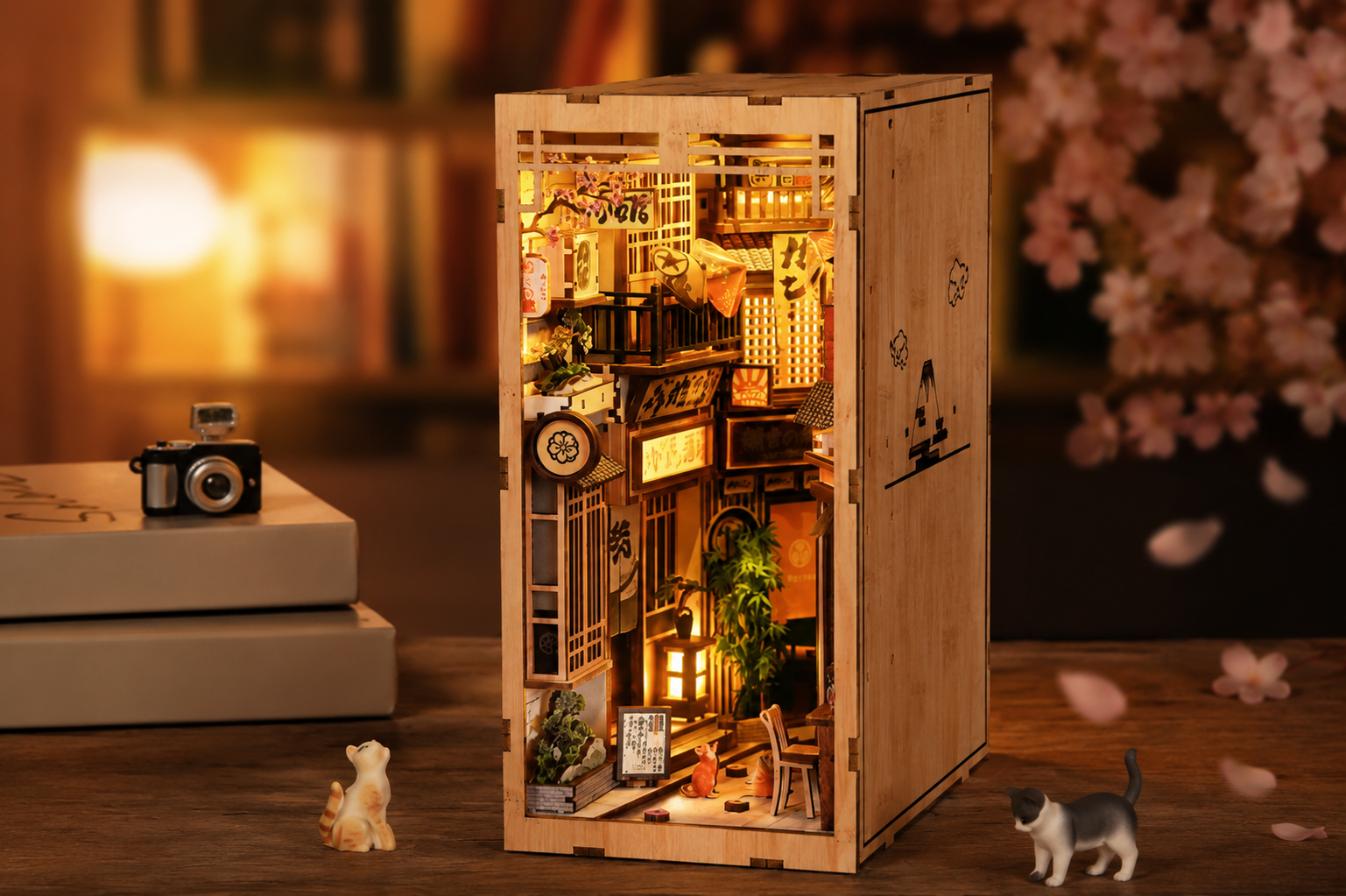 Load video: See how our cozy DIY kits transform into glowing miniature worlds.